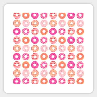 Donuts Pink Peach Sticker